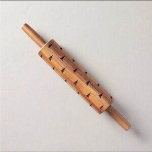 16" Engraved Christmas Tree Pattern Wood Rolling Pin - Hearth & Hand™ Magnolia